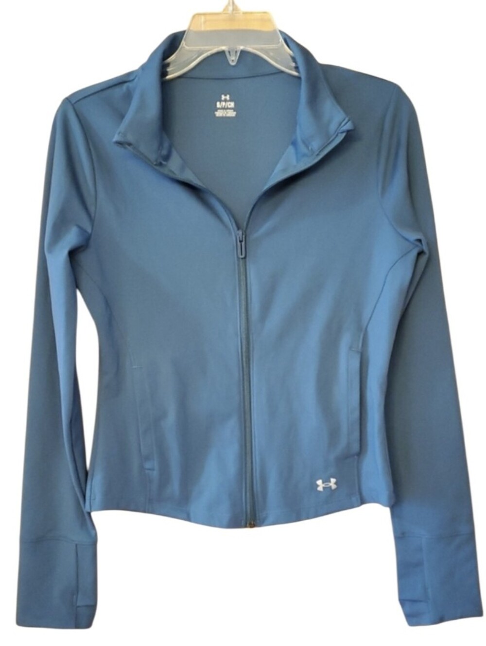 Under Armour Meridian Teal Blue Athletic Full Zip Jacket Size Small